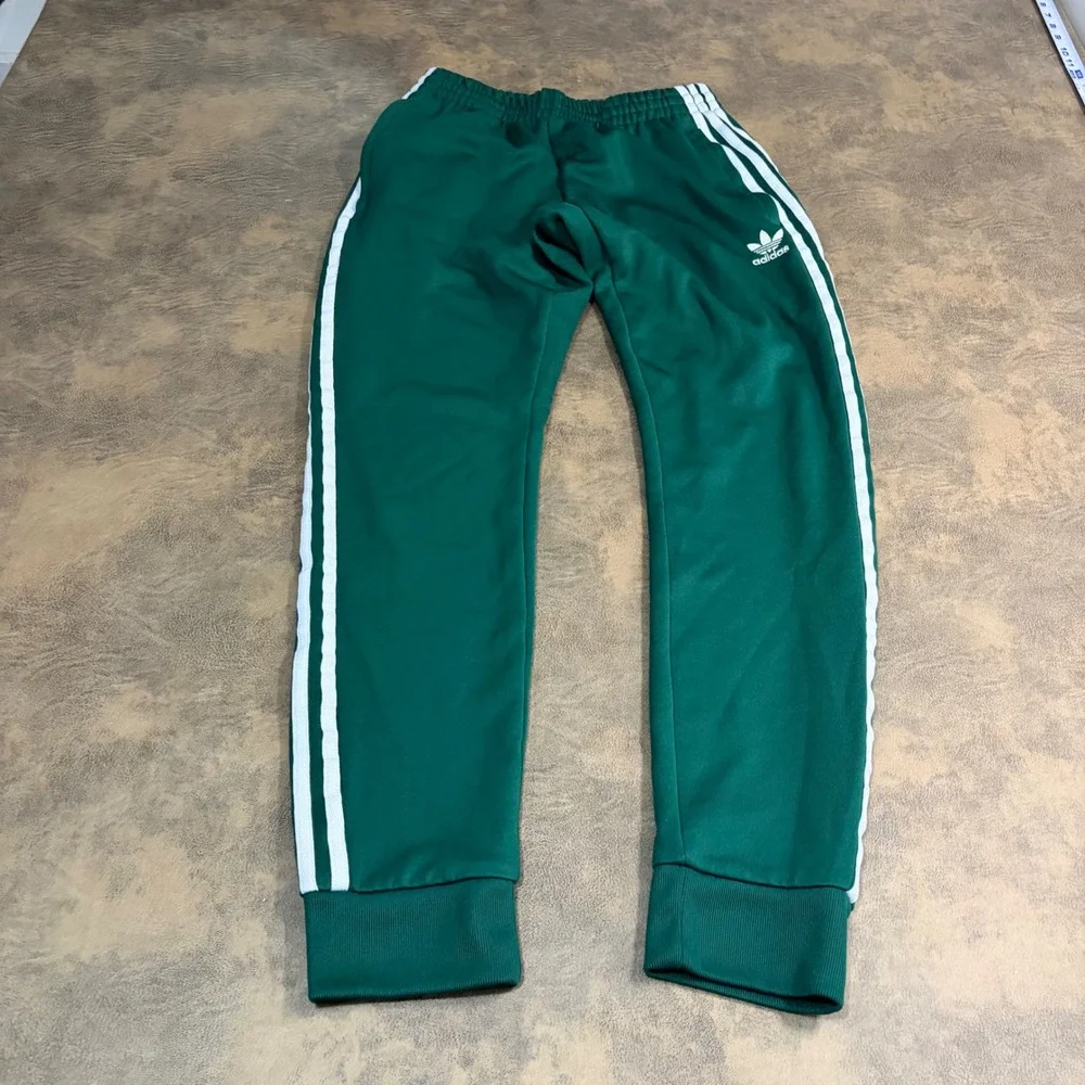 Adidas Track Pants Mens S Green Primeblue Parley 3-Stripe Joggers GD2371